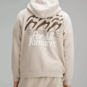 Lululemon Steady State Pullover Hoodie Run Graphic Beige Mohave Tan